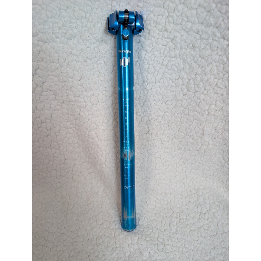 Ringle Moby Easton EA70-T6 Aluminum Seatpost 27.2mm Turquoise Blue Vintage MTB